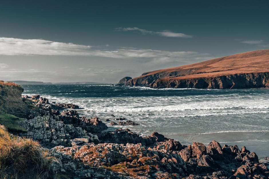 Stunning view of Ireland's Atlantic coast with dramatic cliffs and ocean waves.